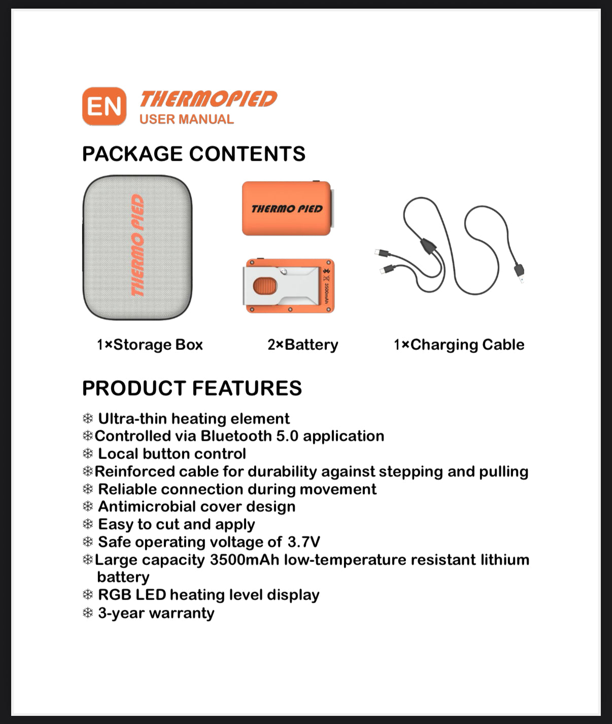 Thermo Pied Customize Insole Heat Kit